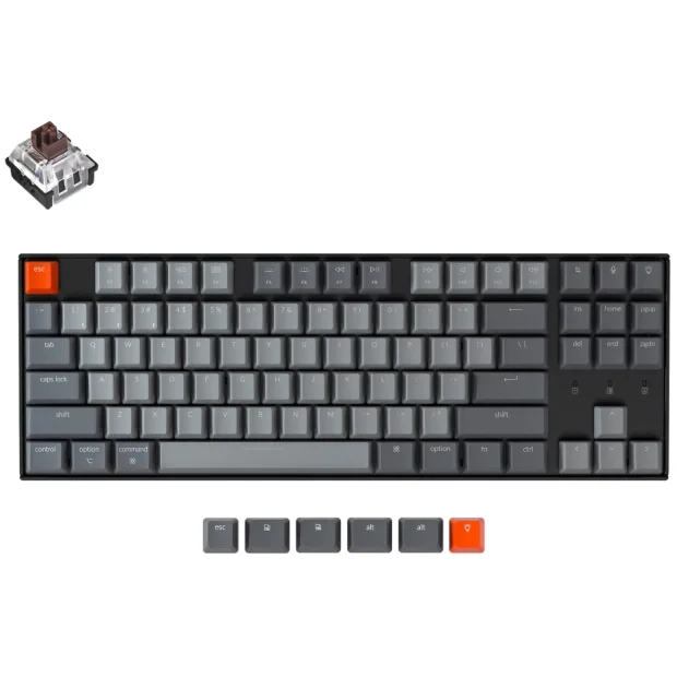 Клавиатура Keychron K8 Wireless White LED K8-G3 (Gateron G Pro Brown)